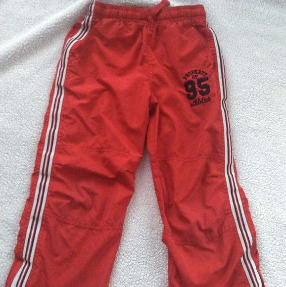 boys red track pants